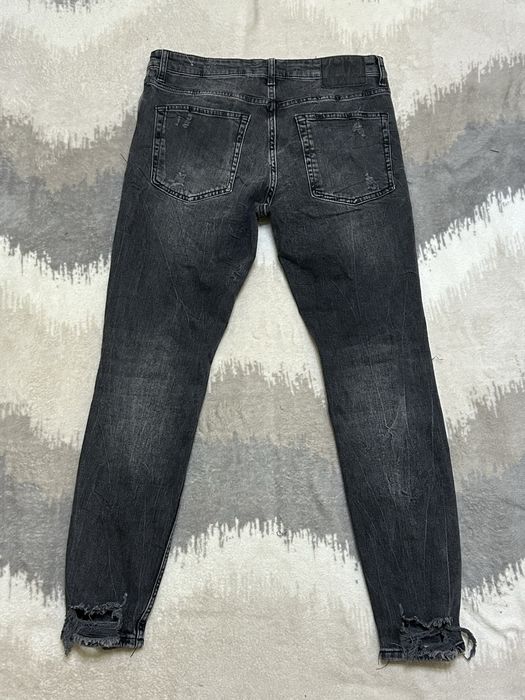 Pull&Bear Slim Fit Ripped Jeans