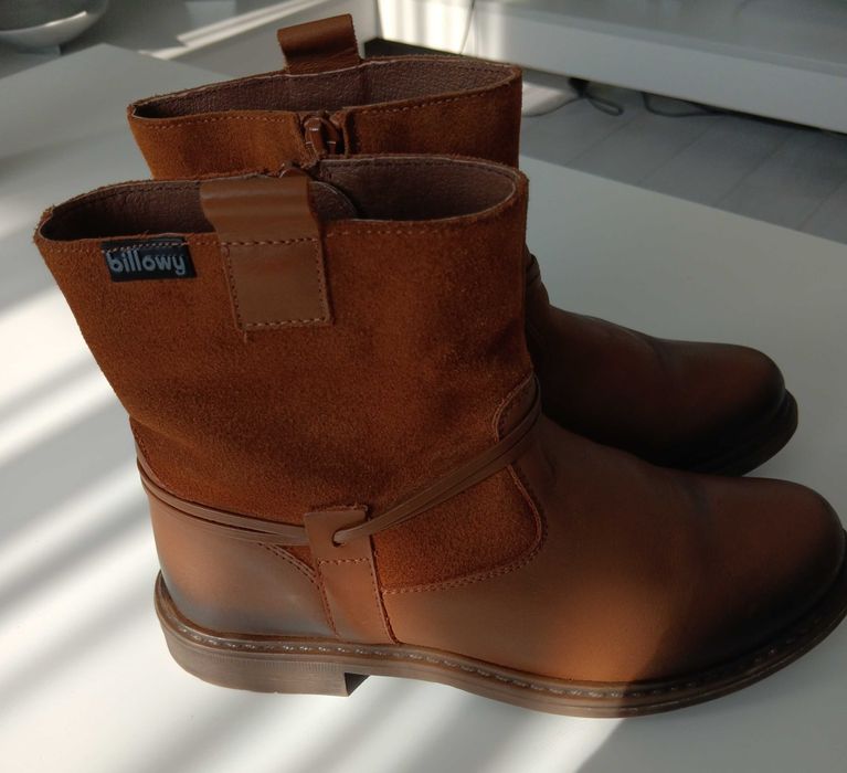 Нови боти от естествена кожа за момиче 32 номер