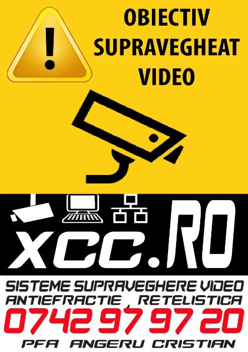 Sisteme de supraveghere video (echipamente, montaj, camere video)