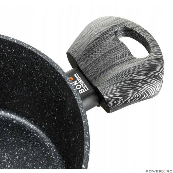 Oala pentru inductie, Florina, Aluminiu, Negru, 6.1l