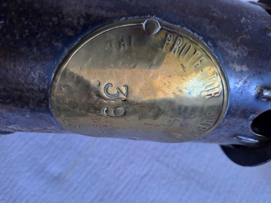 lampa miner bronz foarte veche