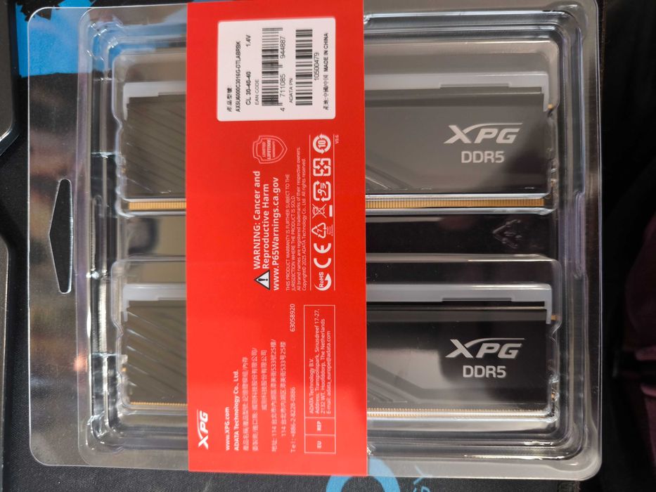 RAM XPG DDR5 RGB 2x16GB Kit 6000MHz CL30