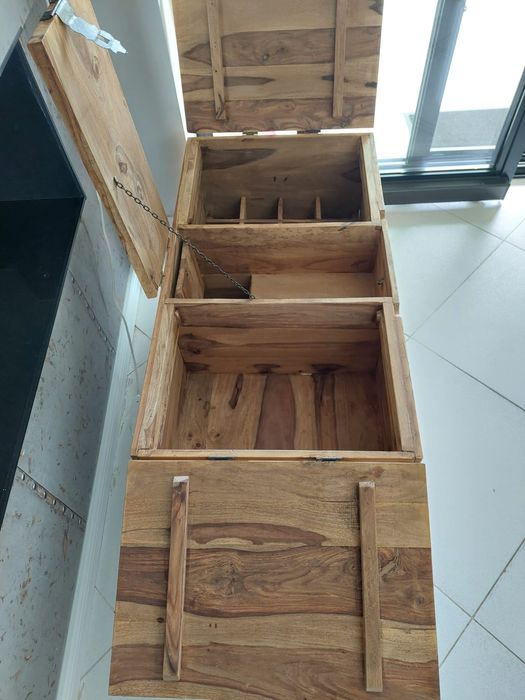Cufar vintage din lemn masiv    110/60/46