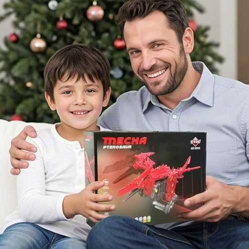 Нов RC Динозавър Играчка Сглобяема STEM Подарък за Деца 8+ години