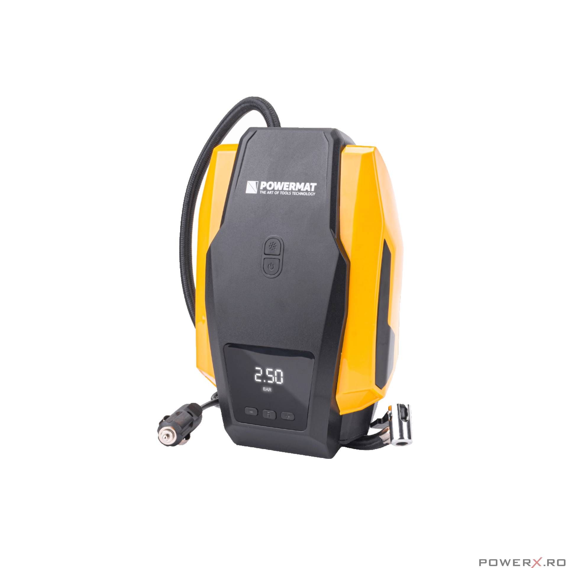 Compresor auto mini portabil 120W, 12V, 10 bari, 35 l/min, Powermat