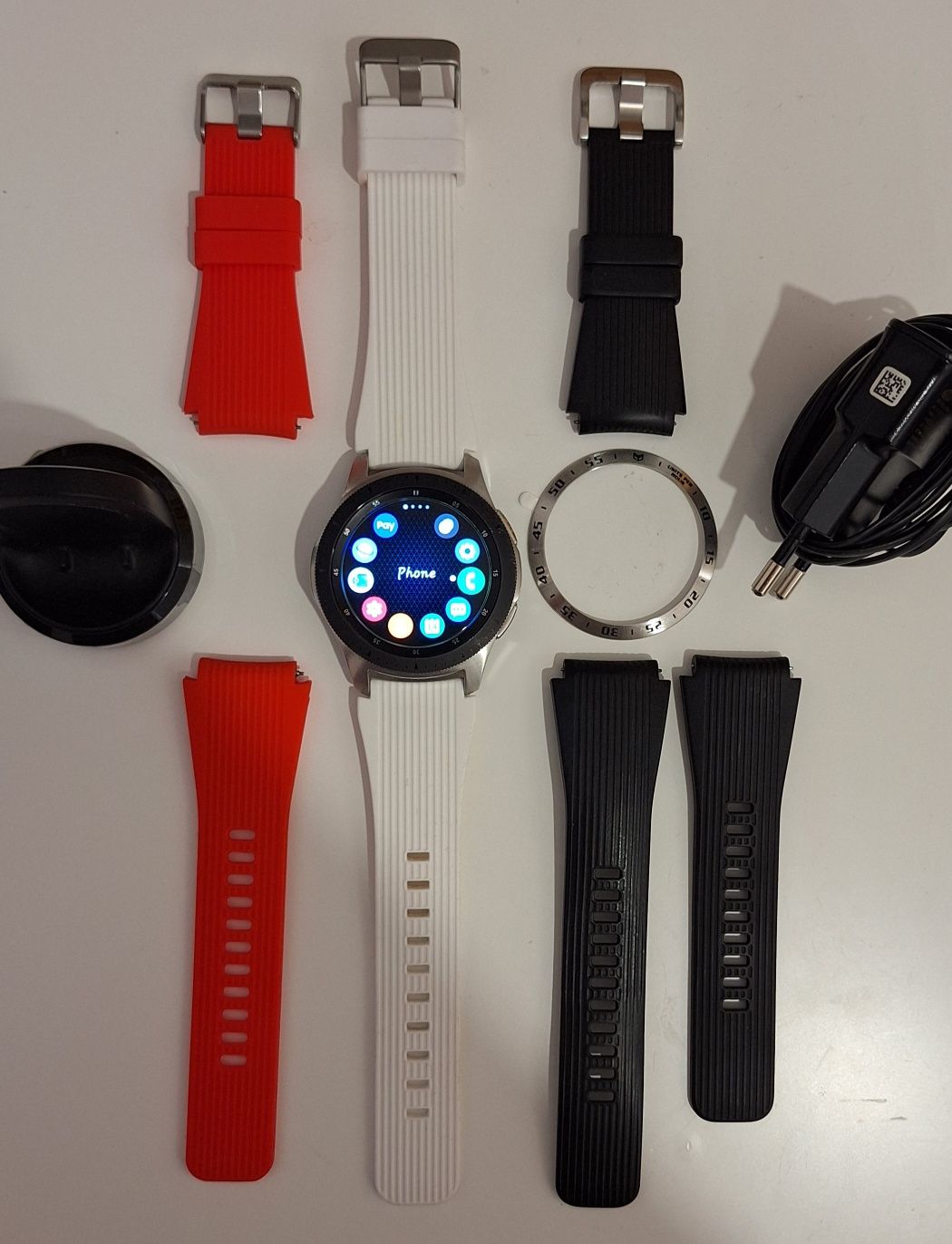 Samsung Galaxy Watch SM-R800, 3 bratari, inel, 46 mm, 1.5 Gb Ram