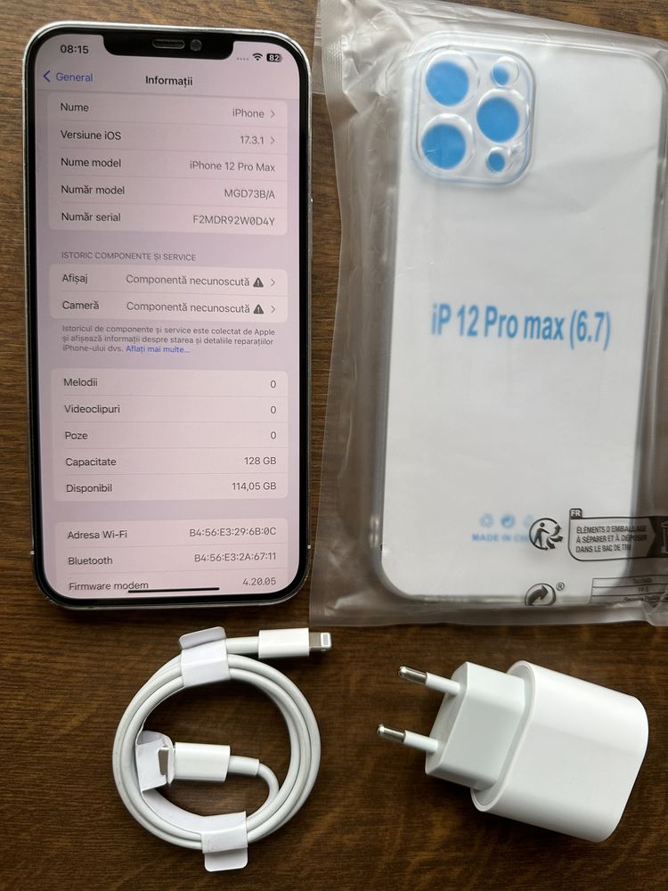 iPhone 12 Pro Max alb- pret fix