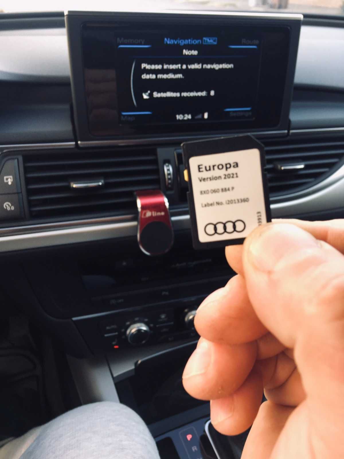 Audi RMC 2022 Sd Card MMI Map Update Обръщане Регион в Европейски