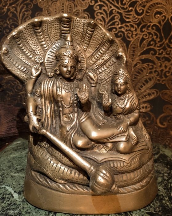 Superba sculptura asiatica din bronz masiv