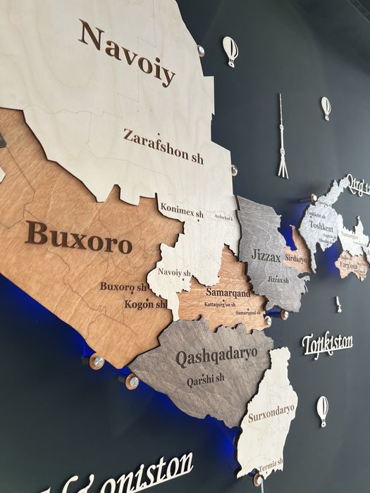 3д Карта Узбекистана, 3d O’zbekiston xaritasi, 3д Карта мира, 3d karta