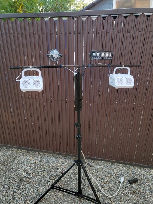 Stativ lumini si bule săpun