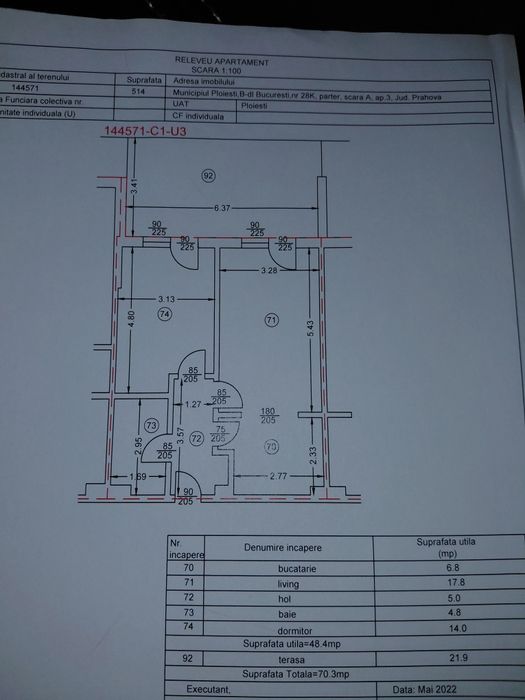 Vând apartament 2 camere în blocul White Tower Ploiesti