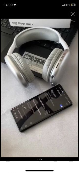 Беспроводные Bluetooth-наушники P9,+PRO с микрофоном, полноразмерные