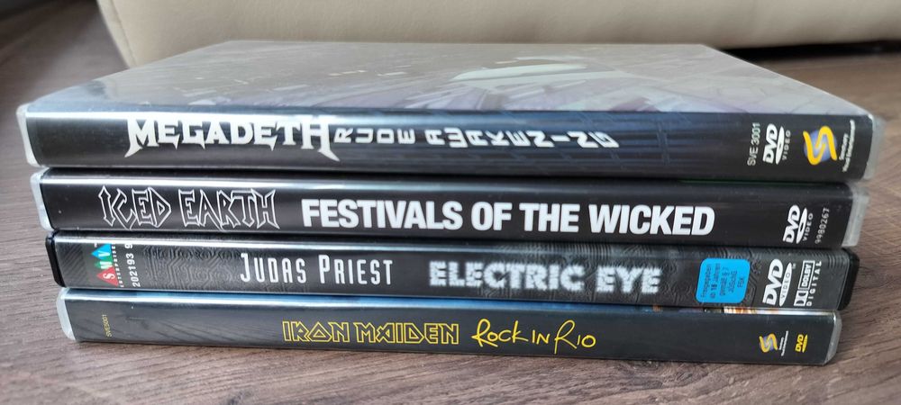 Lot DVD-uri Megadeth, Iced Earth, Judas Priest, Iron Maiden