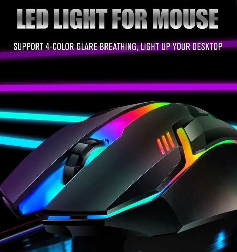 Mouse gaming LIMEI Sports Iluminare colorata