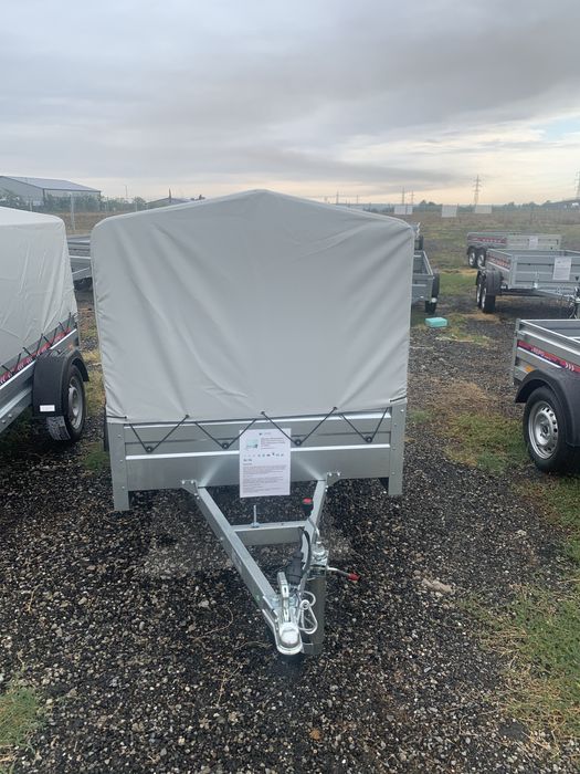 Remorca 750 kg Valahia Zefir Eco 210x115x115 cm cu Sasiu Ranforsat