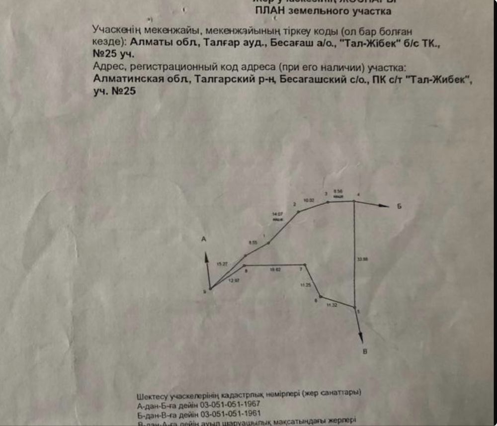 Продается участок с.Бесагаш, дачный массив