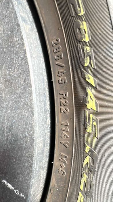 Cauciucuri 285/45/22 pireli mixte, cauciuc 285 45 22 dot 2023