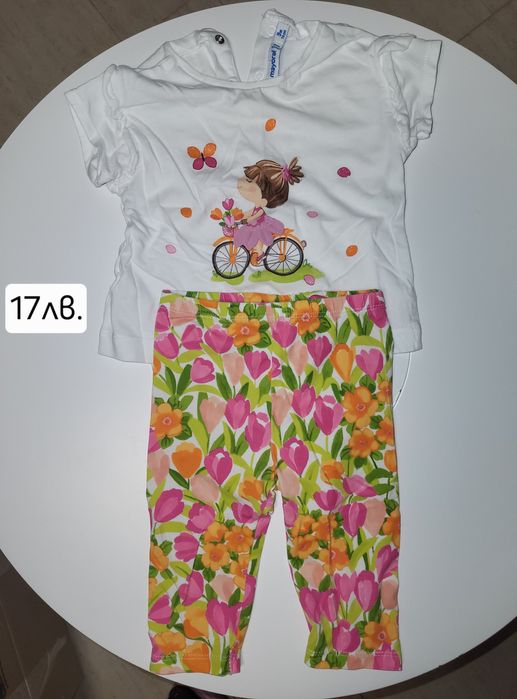 Дрехи за момиче 9-12м.