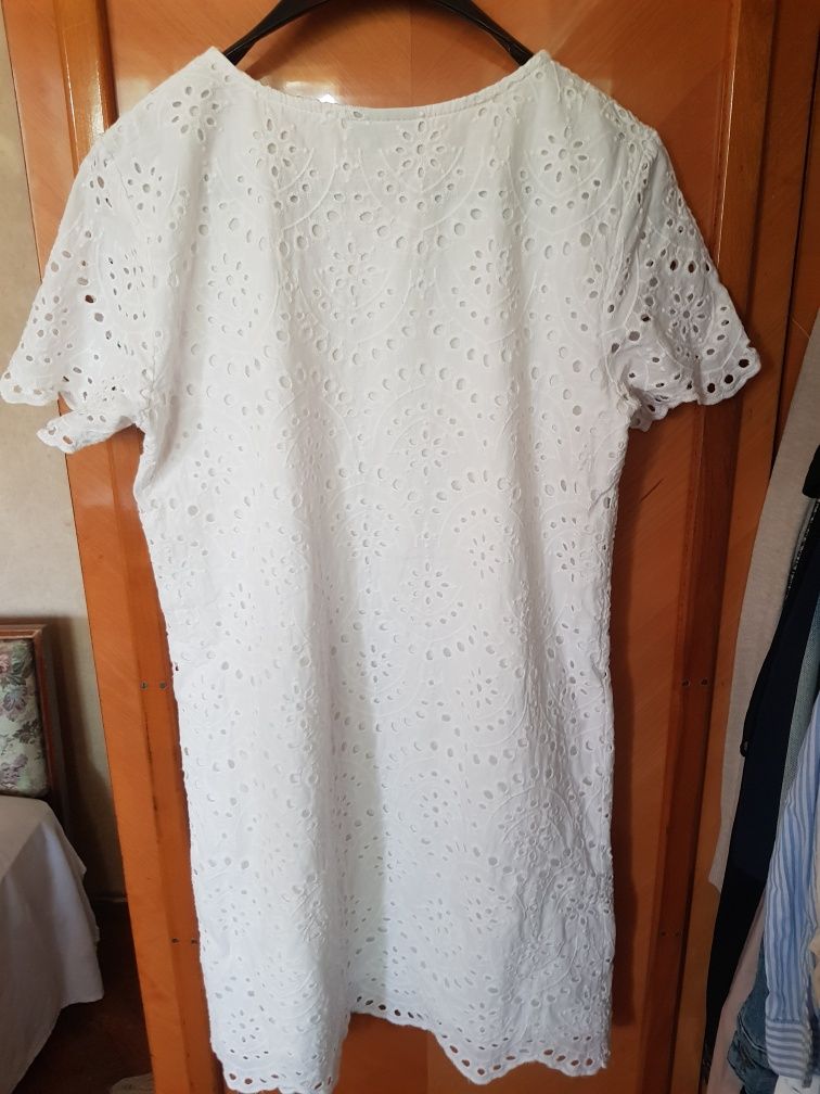 Rochie Only nr. 36, broderie englezească din bumbac 100%, impecabilă