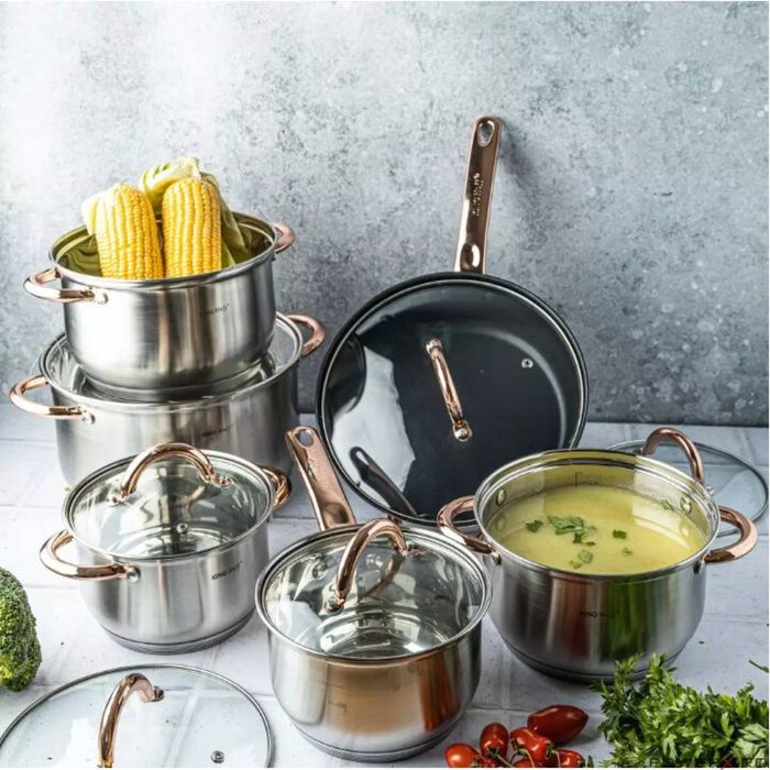 Set 6 oale cu capac,16/16/18/20/24/24 cm,Kinghoff