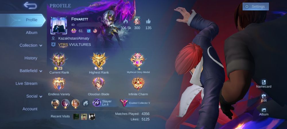 Аккаунт Мобайл Легендс / Mobile Legends / MLBB