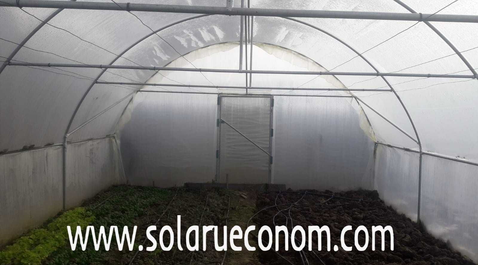 Solarii (sere) de gradina cu pereți drepti