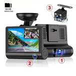 Camera auto Recorder DVR cu 3 camere si display de 4 inch