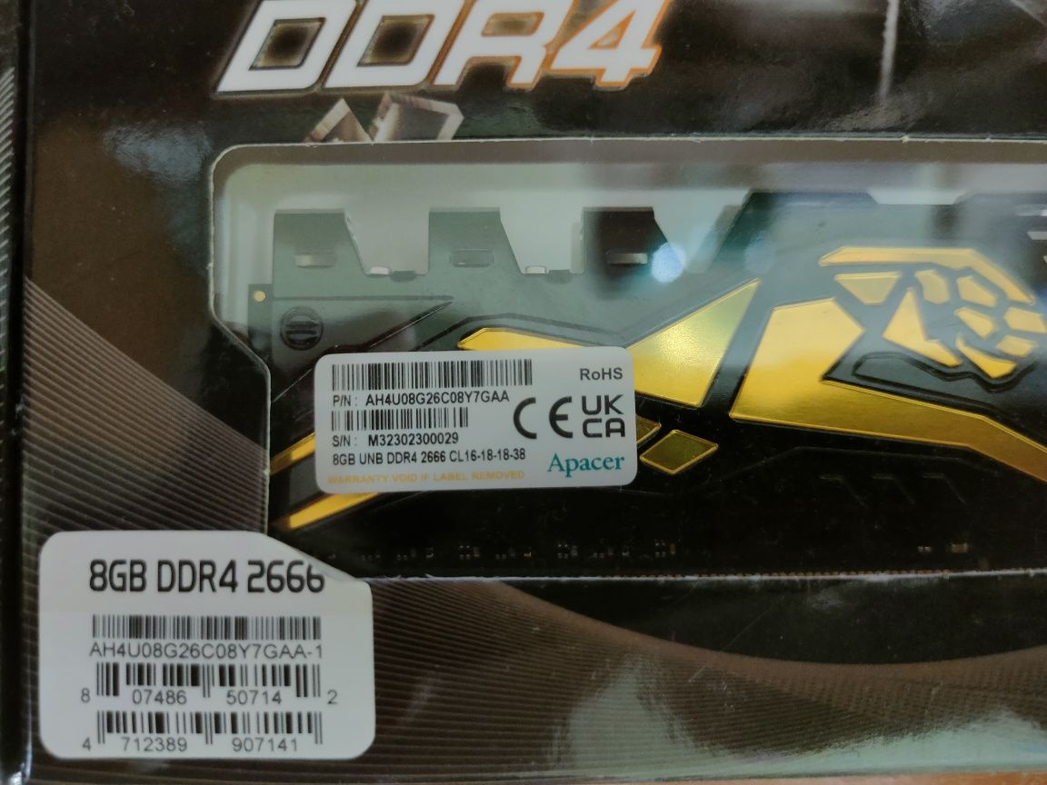 Оперативная память DDR4 8*8gb 2шт