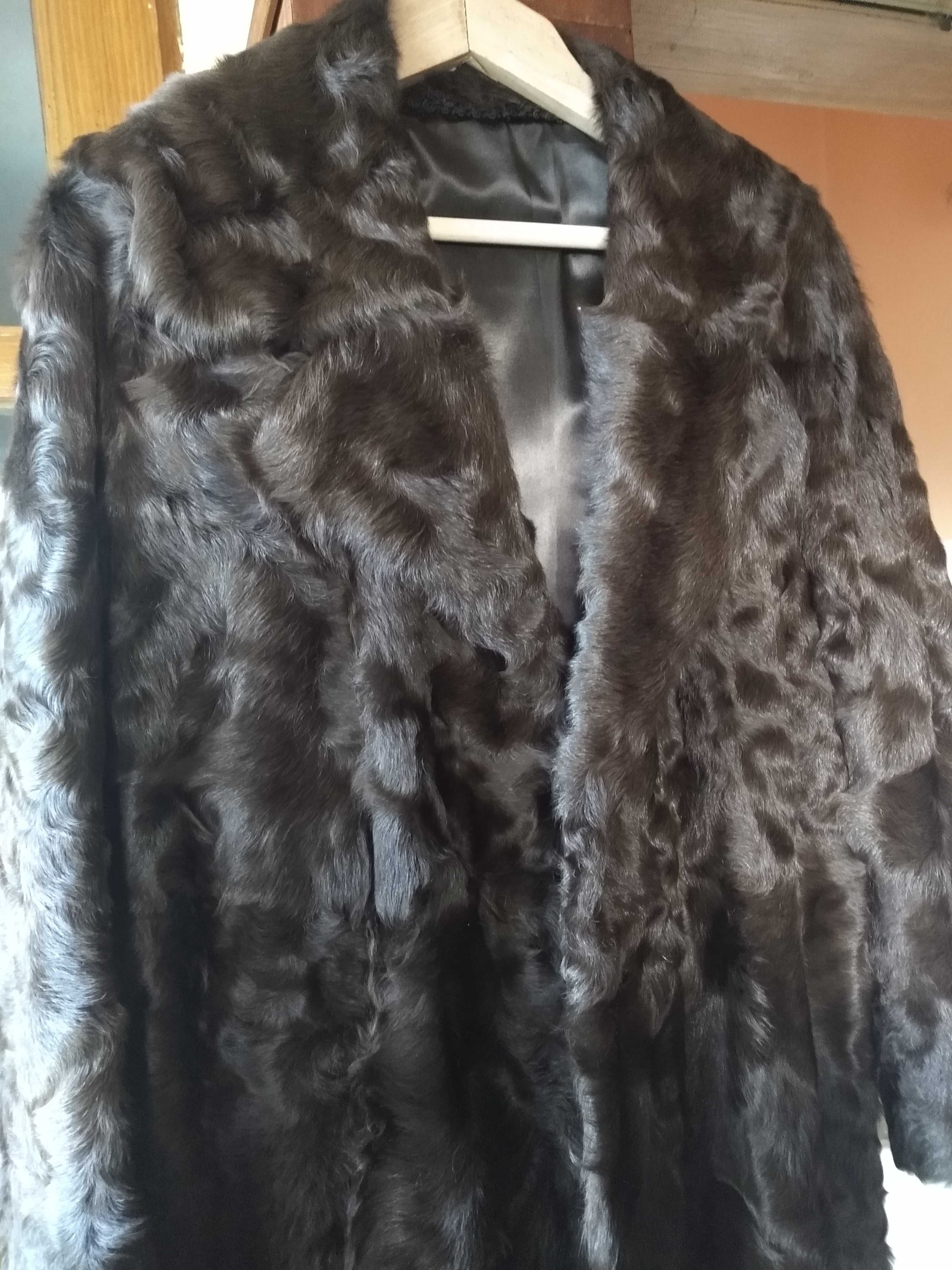 Дамско кожено палто от исландска нутрия, ново