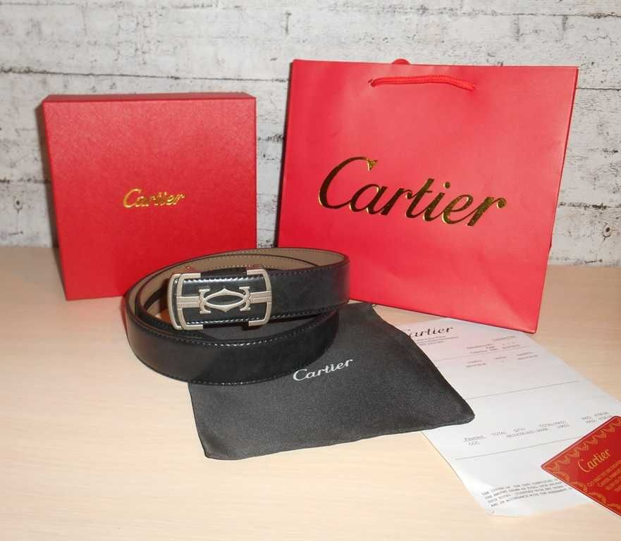 Мъжки дамски колан Cartier естествена кожа