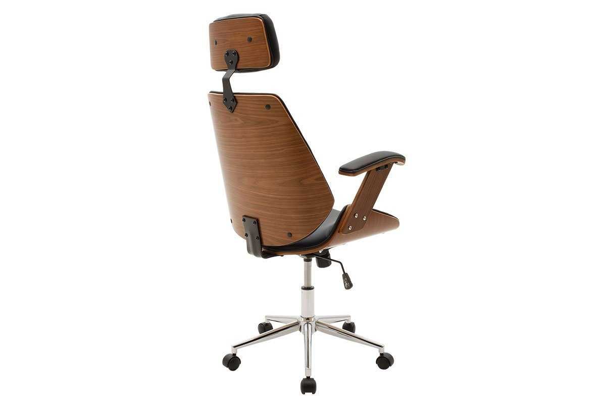 Мениджърски стол Puzzle-Home Fern, Еко кожа, Дървена рамка, Два цвята.