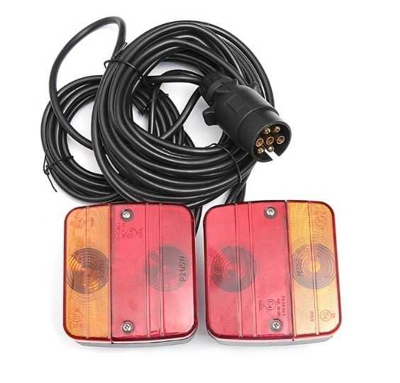 Стопове С 4 Функции За Ремаркета Колесари Каравани С Магнит Кабел 7.5m