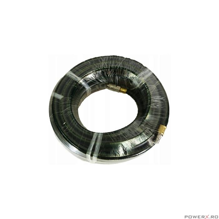 Furtun Aer Comprimat 10m pentru Compresor 10m 10 x 17mm 20 bari Silver