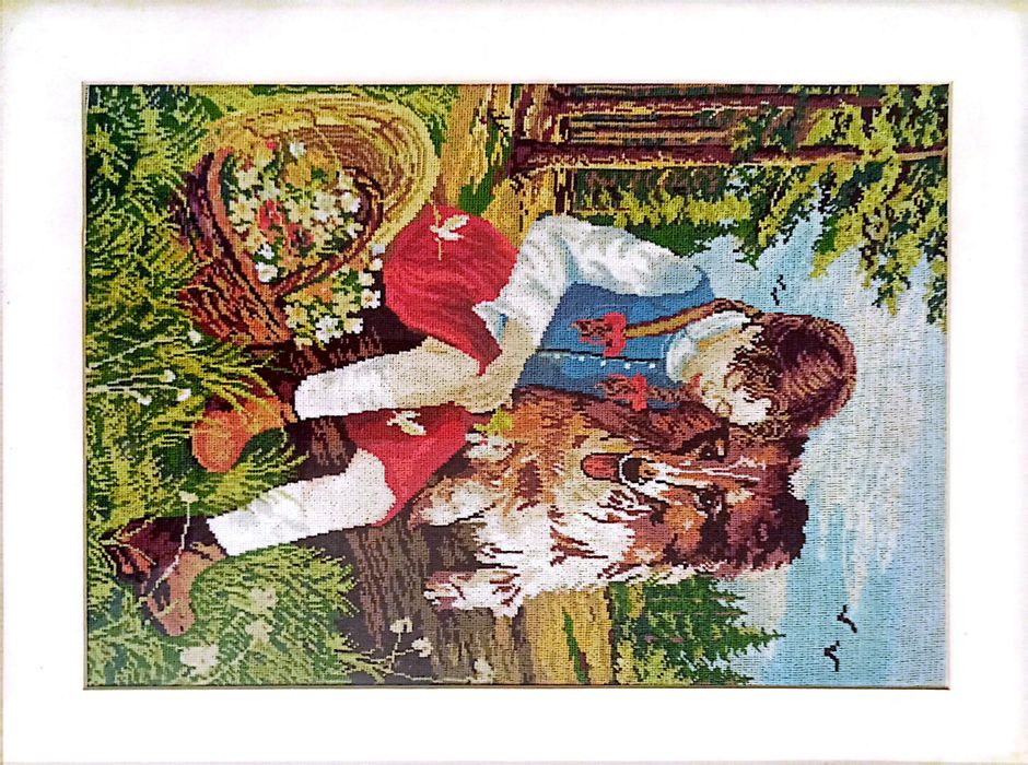 Goblen lucrat manual inramat