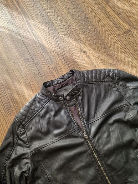 Страхотно мъжко кожено яке JACK SPORTWEAR размер XL , естествена кожа,