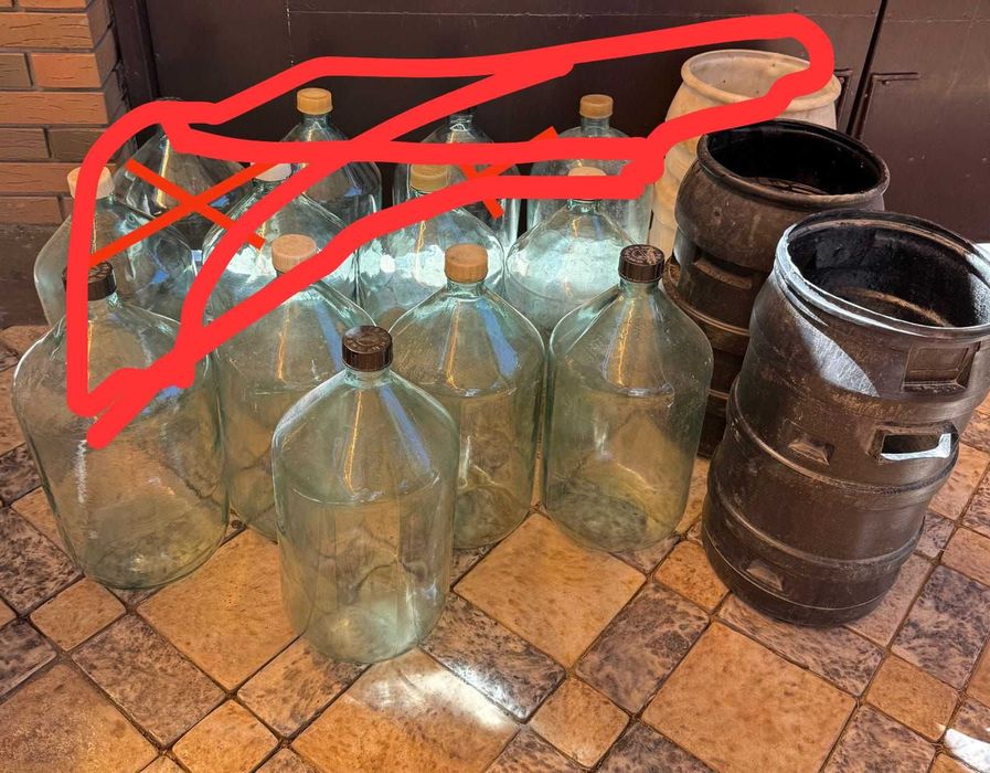 Бутыль для вина с футляром для безопасности с тарой