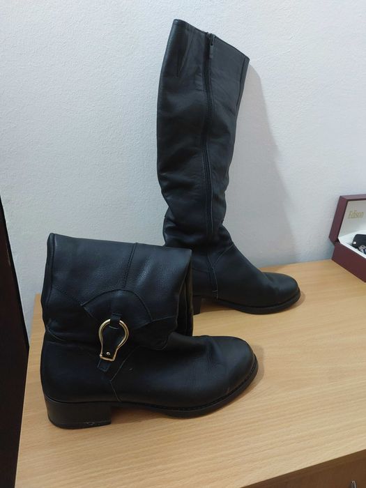 Cizme de dama, marimea 39, piele naturala