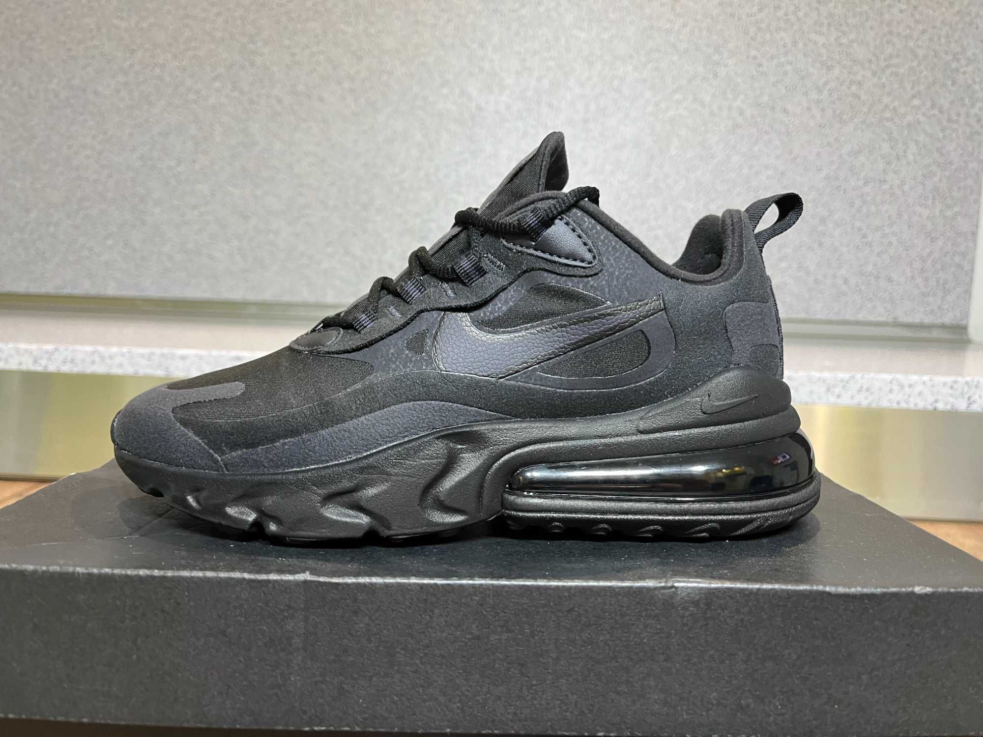 ОРИГИНАЛНИ *** Nike Air Max 270 React Black/Oil Grey/Oil Grey/Black