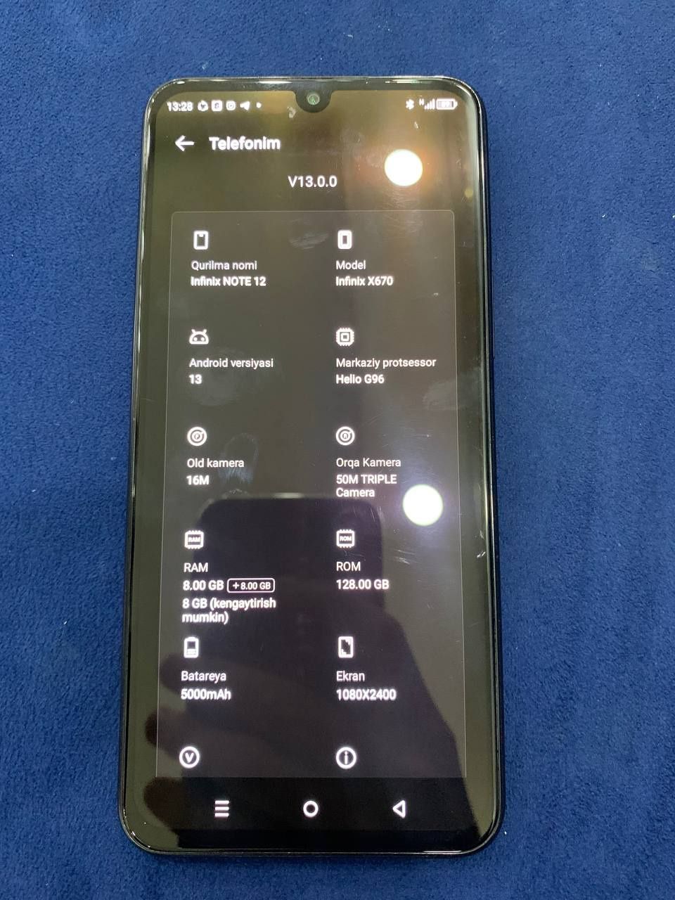 Tel nomi Infinix note 12