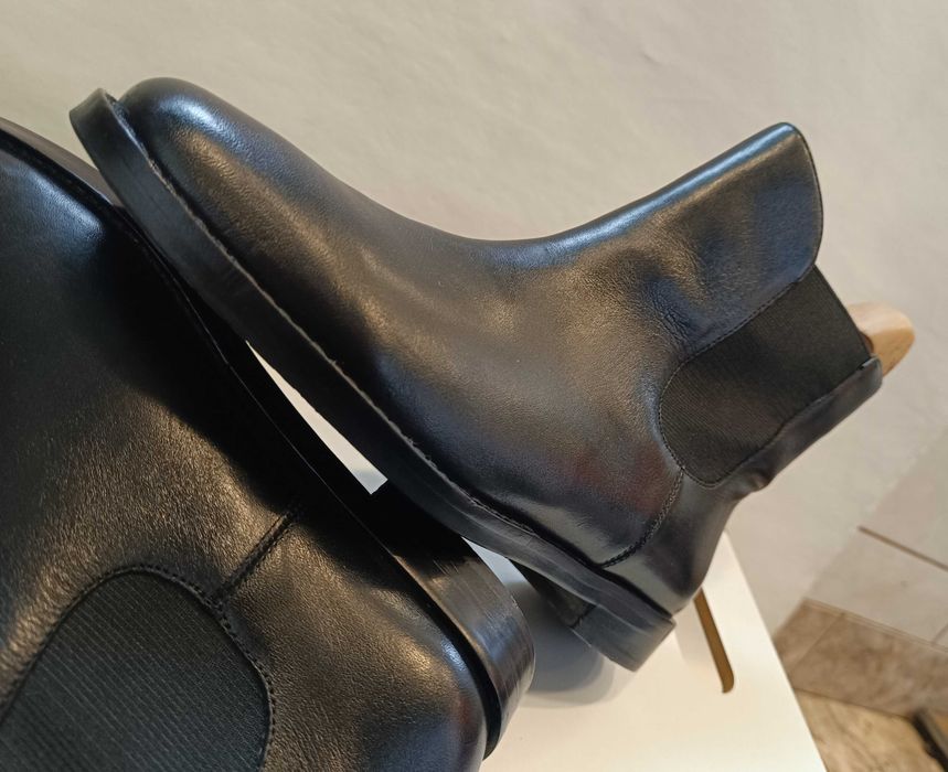 Ghete chelsea 38 38.5 plain toe Ralph Lauren piele naturala moale