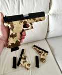 - Pistol cu bile airsoft aluminiu metal țeavă otel , pe arc + bile