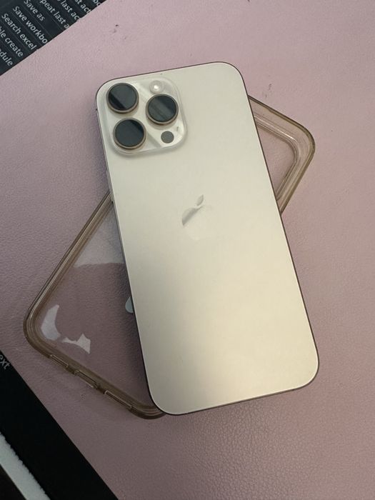 iPhone 16 Pro Max Gold 256GB impecabil baterie 100% garantie Apple