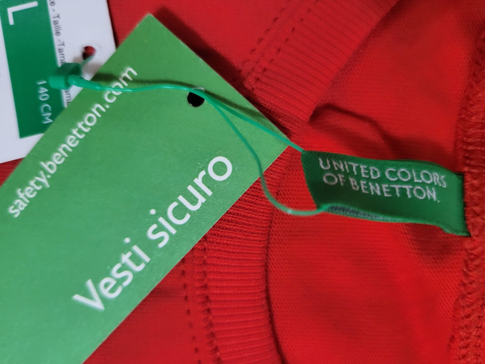 Bluza roșie fete Benetton