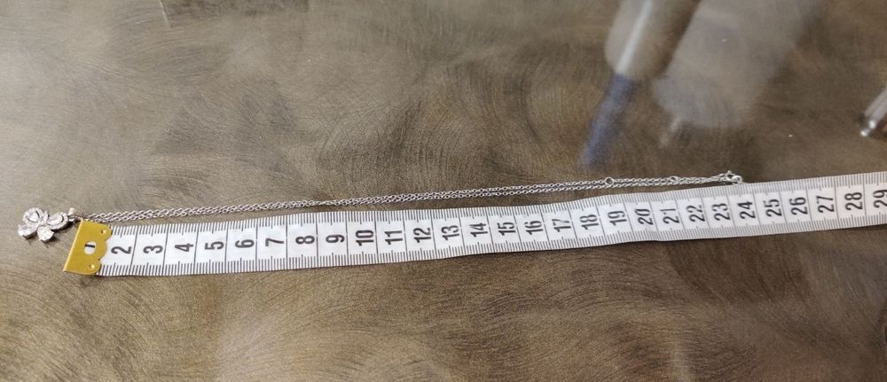 Set colier cu pandantiv fluture și cercei din argint