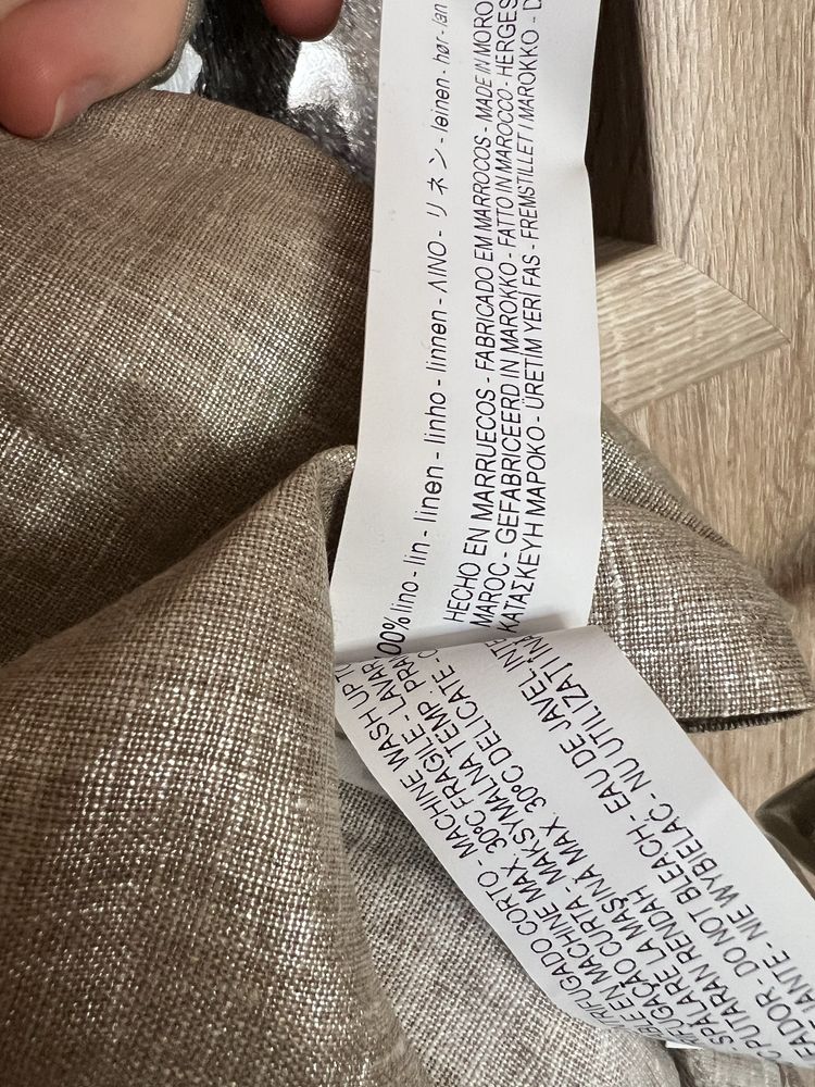 Ленен топ Zara, кроп топ с паднали рамене тип корсет Urban Outfitters
