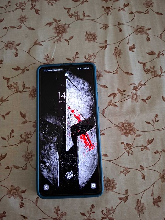 Samsung galaxy a71 128gb със калъф.протектор и зарядно с адаптер