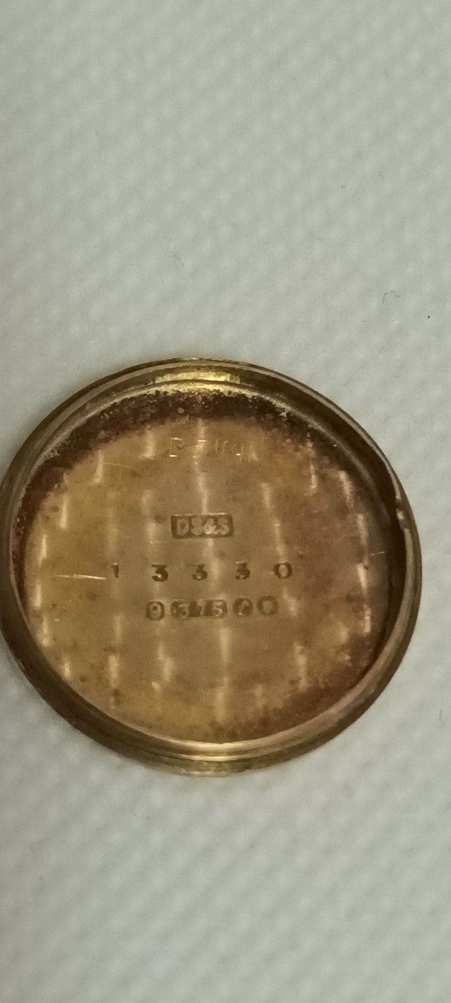 Ceas vechi Elvetian de dama Garrard,carcasa aur masiv 9k