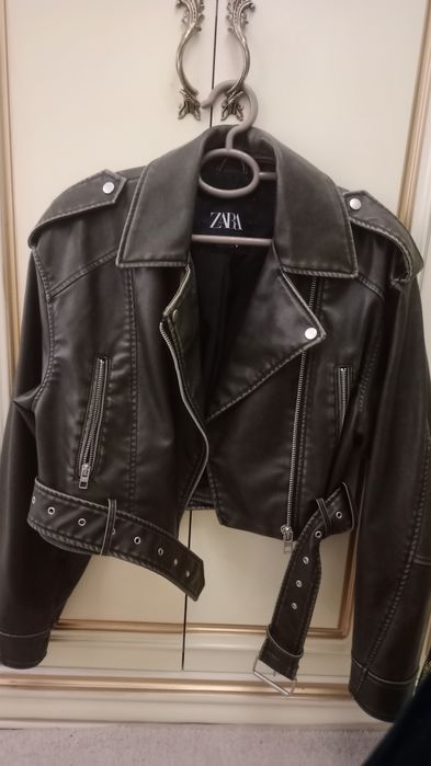 Куртка кожаная Zara