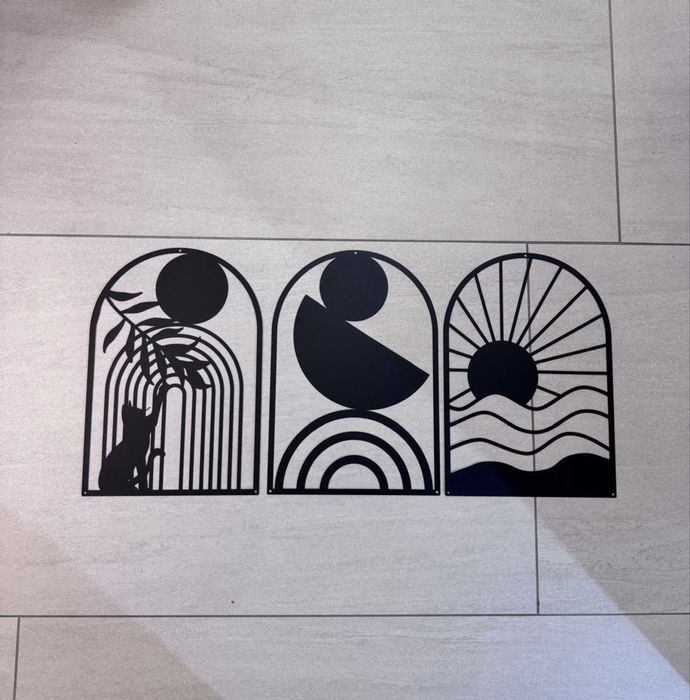 Panouri metalice decor set 3 buc